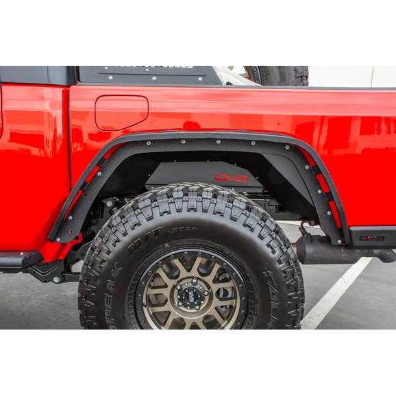 DV8 Offroad FDGL01 Armor Flat Slim Fenders for 2022 Jeep Gladiator JT